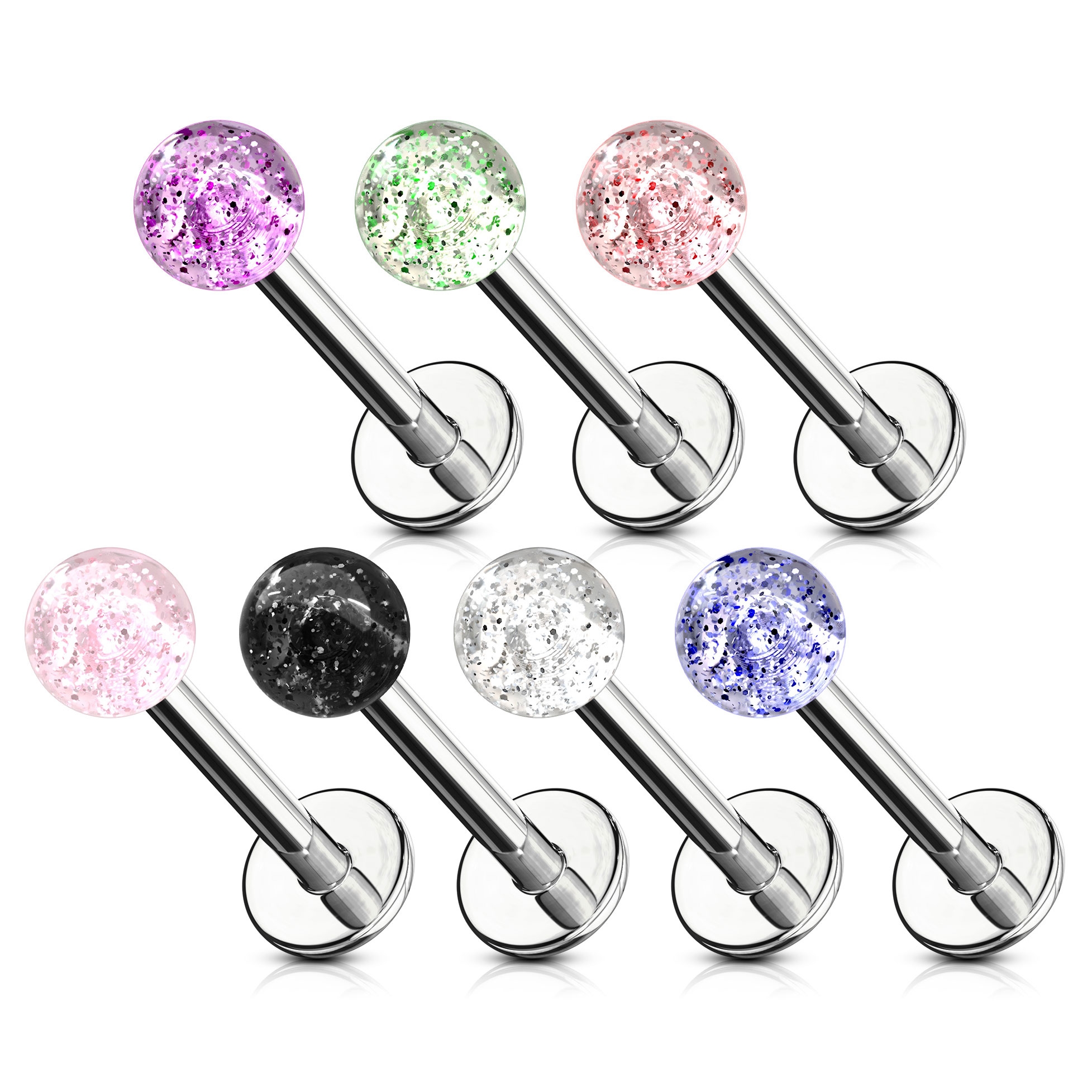 Labret mit einer Acrylkugel