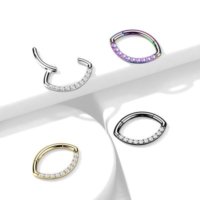 Piercing Septum 1,2 mm Ø Biegbarer Endlosring Seil Diverse Farben Ring 