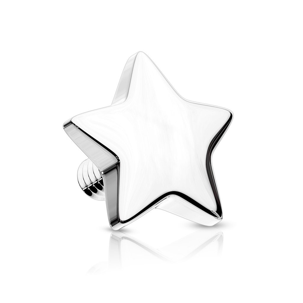 Dermal mit einem Stern aus 14 Karat Gold
