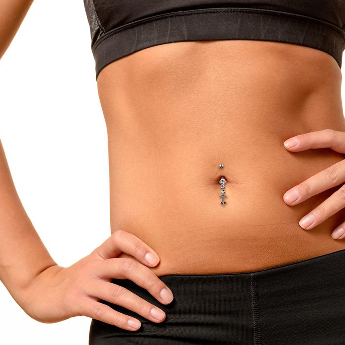 Bauchnabelpiercing mit dem Sternzeichen